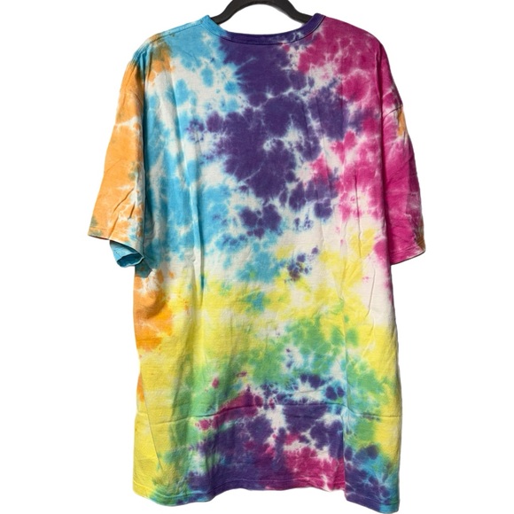 Vans - Tie-Dye T-Shirt - Geometric “VANS” Logo - Multicolor Swirl - Size XL - Picture 3 of 5
